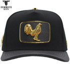 FERRETI HATS PREMIUM FT146 Golden Rooster Baseball Cap for Men
