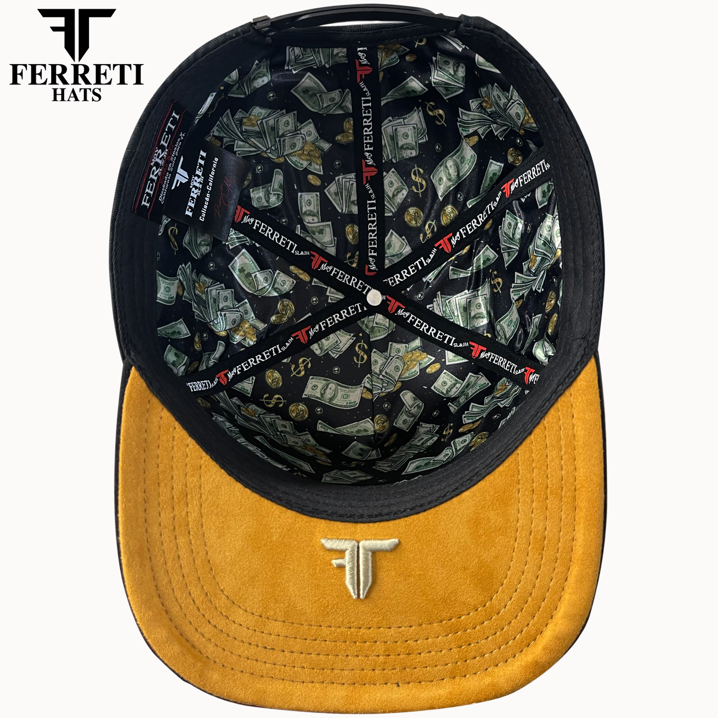 FERRETI HATS PREMIUM FT160 Ramo de Billetes Baseball Cap For Men