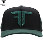 FERRETI HATS PREMIUM FT208 Mr. FT Verde Baseball Cap For Men