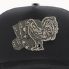 FERRETI HATS PREMIUM FT86BB Los 3 Vicios Black on Black Baseball Cap For Men