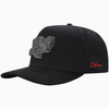 FERRETI HATS PREMIUM FT86BB Los 3 Vicios Black on Black Baseball Cap For Men