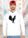 FERRETI HATS Cotton Hoodie Gallo with Iconic Rooster Design