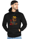 FERRETI HATS Cotton Hoodie Mal Oso with Iconic Bear Design