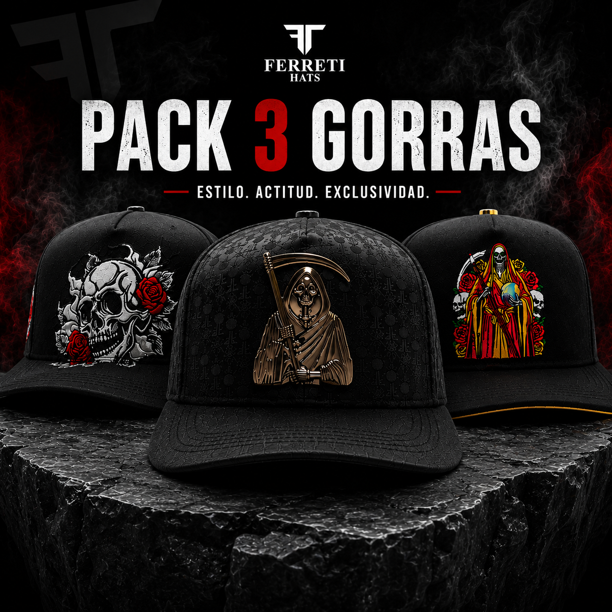 Pack 3 Gorras