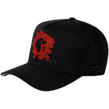 Cargar imagen en el visor de la galería, JC Hats University of Live CURVED Black
