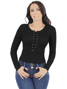 Blusa Manga Larga Stretch CODIGO 12357