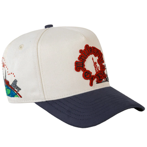 JC HATS University of Live CURVED Beige
