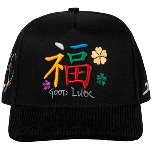 JC Hats Good Luck Black