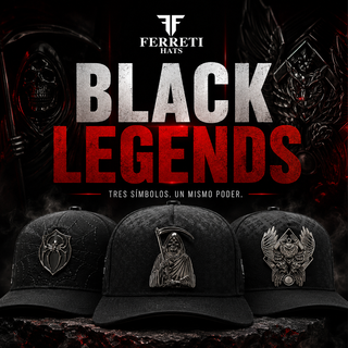 Pack 3 Gorras - Black Legends - FERRETI HATS PREMIUM