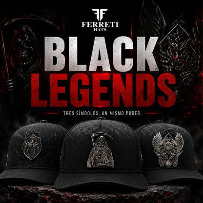 Pack 3 Gorras - Black Legends - FERRETI HATS PREMIUM