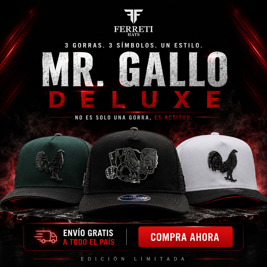 Pack 3 Gorras - Mr Gallo Deluxe - FERRETI HATS PREMIUM