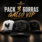 Pack 3 Gorras - Gallo VIP  - FERRETI HATS PREMIUM