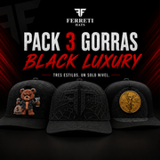 Pack 3 Gorras - Black Luxury - FERRETI HATS PREMIUM