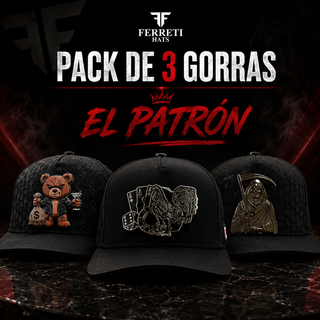 Pack 3 Gorras - El Patron - FERRETI HATS PREMIUM