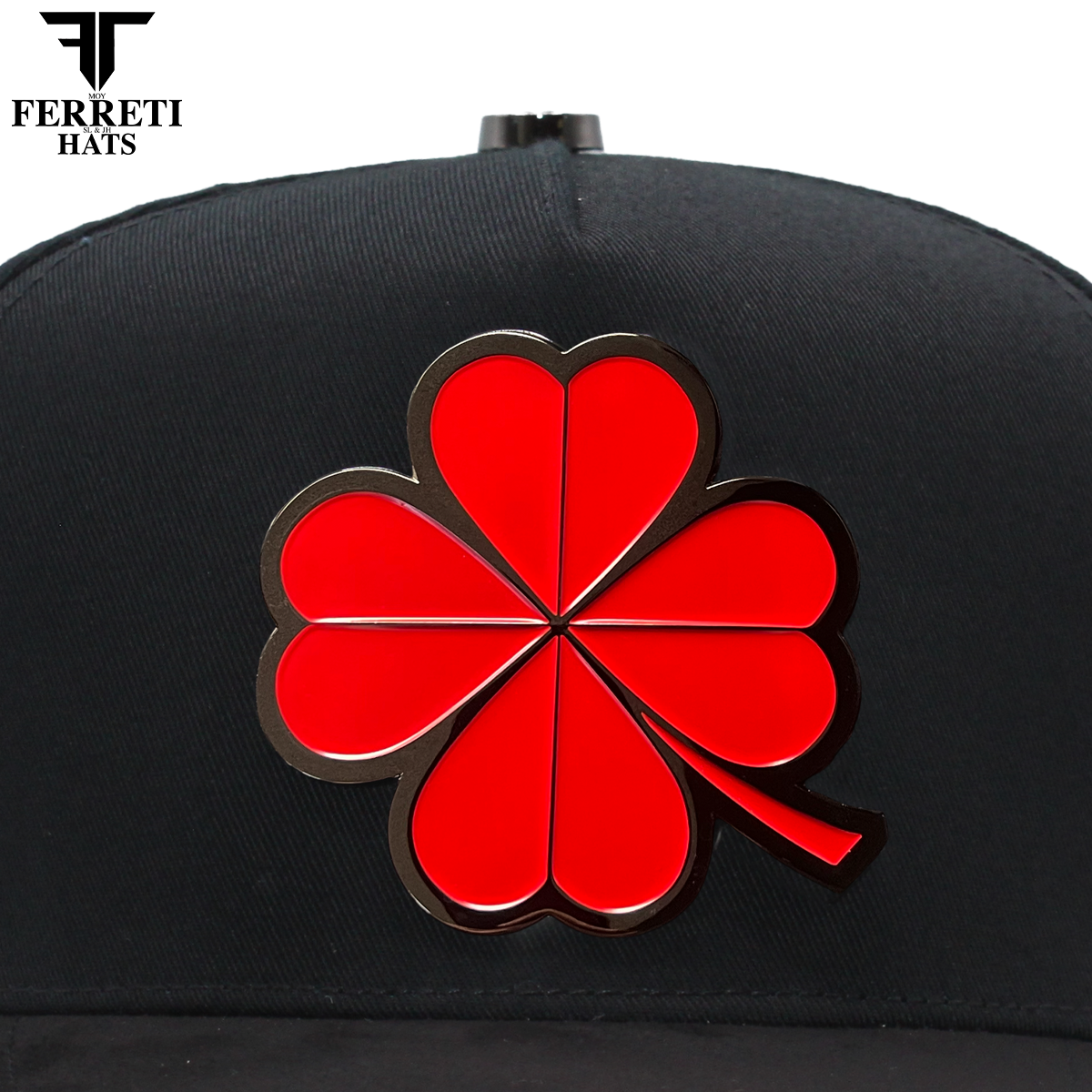 FERRETI HATS PREMIUM FT116 The Lucky Red Baseball Cap For Men