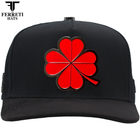 FERRETI HATS PREMIUM FT116 The Lucky Red Baseball Cap For Men