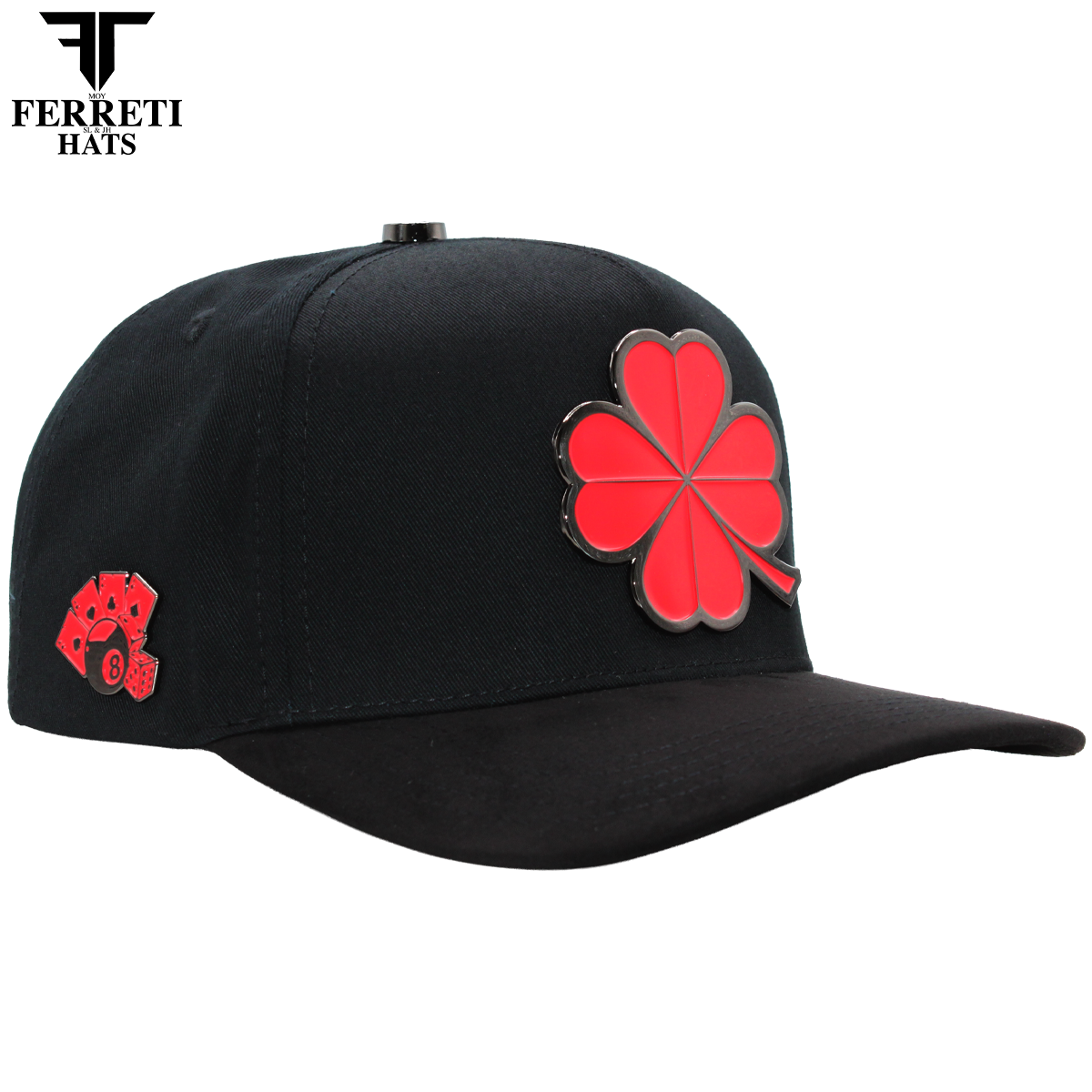 FERRETI HATS PREMIUM FT116 The Lucky Red Baseball Cap For Men