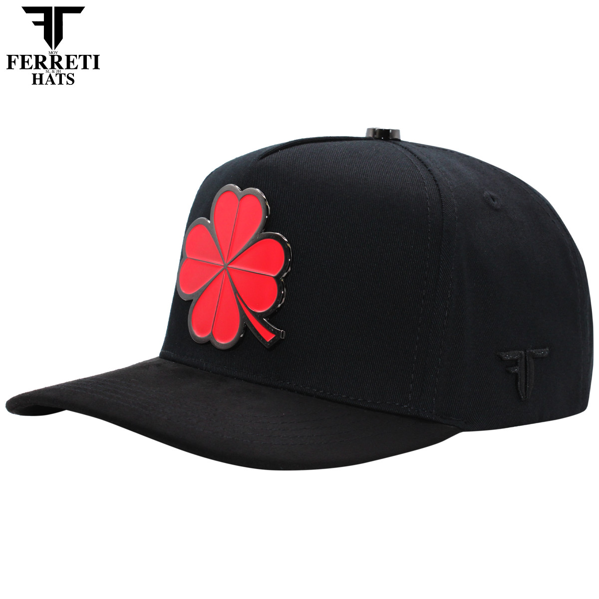 FERRETI HATS PREMIUM FT116 The Lucky Red Baseball Cap For Men