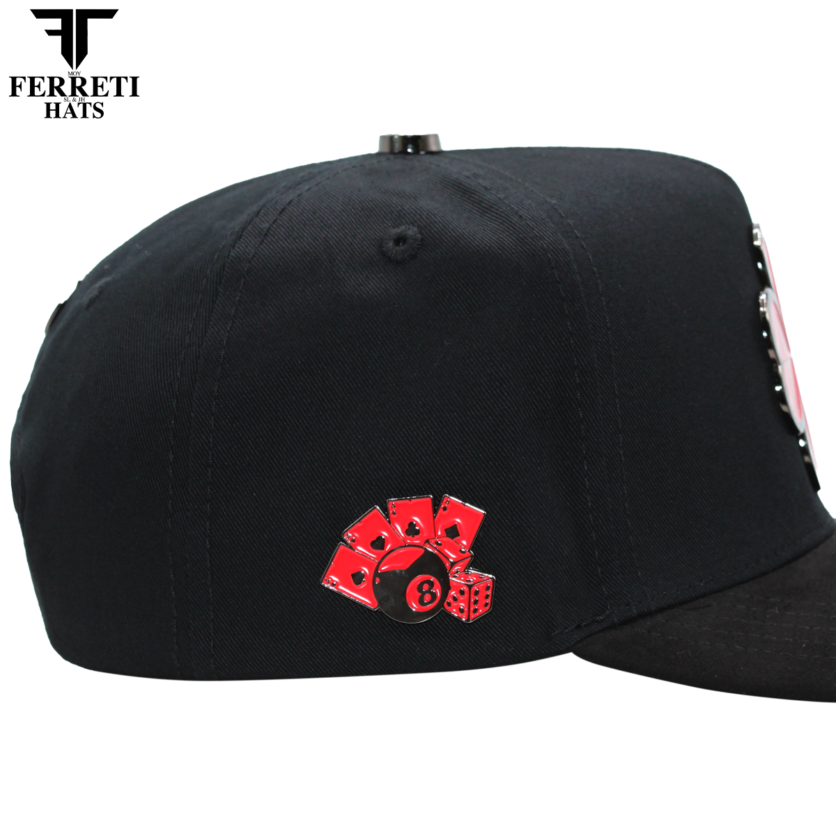 FERRETI HATS PREMIUM FT116 The Lucky Red Baseball Cap For Men