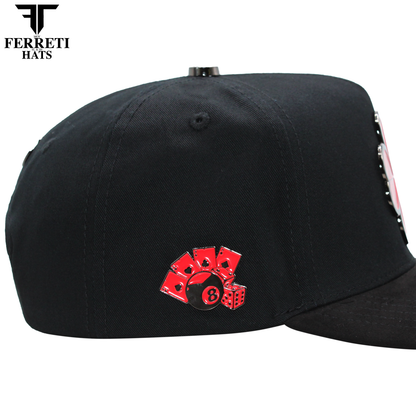 FERRETI HATS PREMIUM FT116 The Lucky Red Baseball Cap For Men