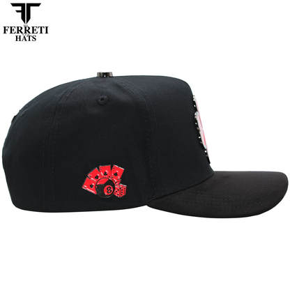 FERRETI HATS PREMIUM FT116 The Lucky Red Baseball Cap For Men