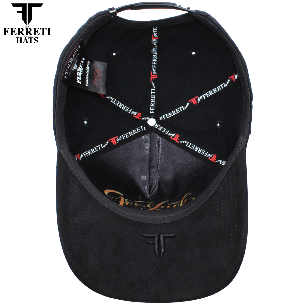 FERRETI HATS PREMIUM FT116 The Lucky Red Baseball Cap For Men
