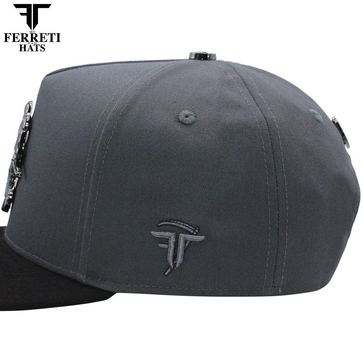 FERRETI HATS PREMIUM FT124 La Muerte Gris