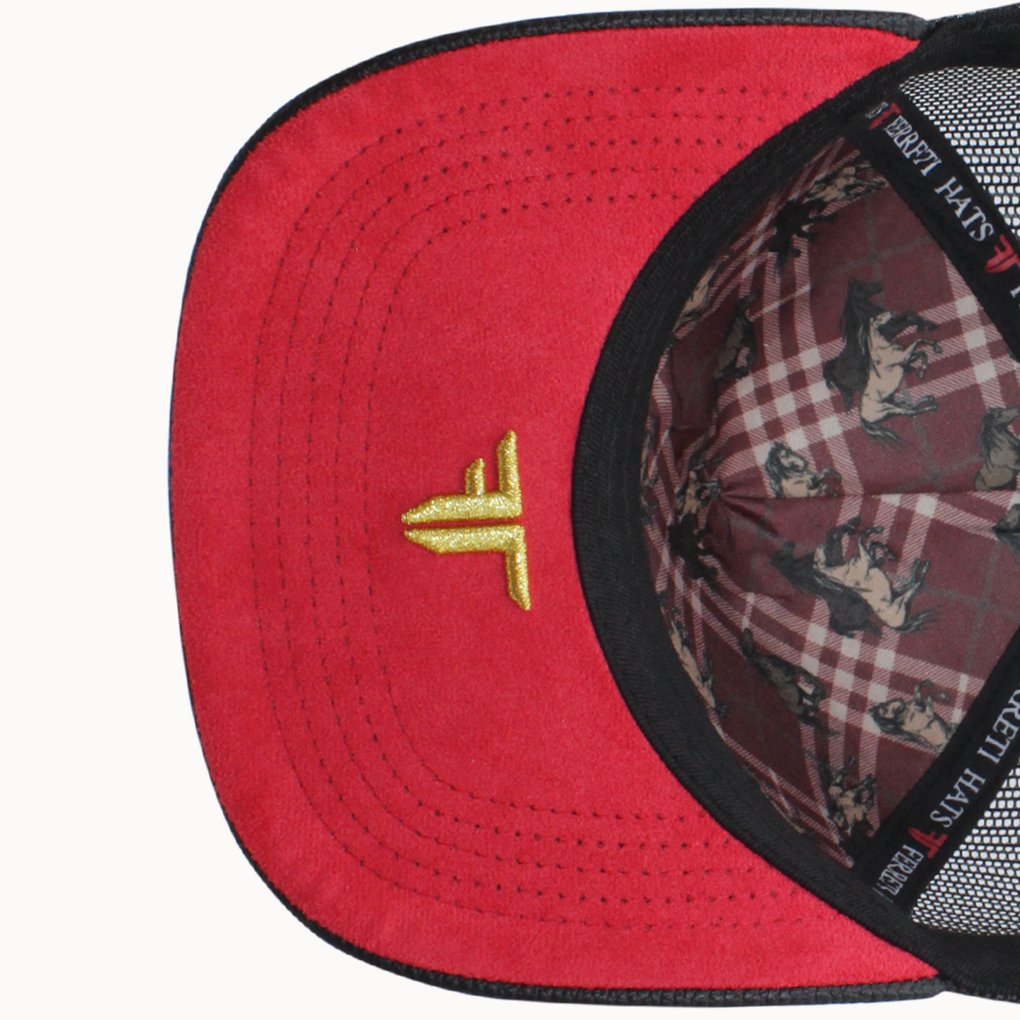 FERRETI HATS PREMIUM FT144M The Horse Mesh Baseball Cap For Men