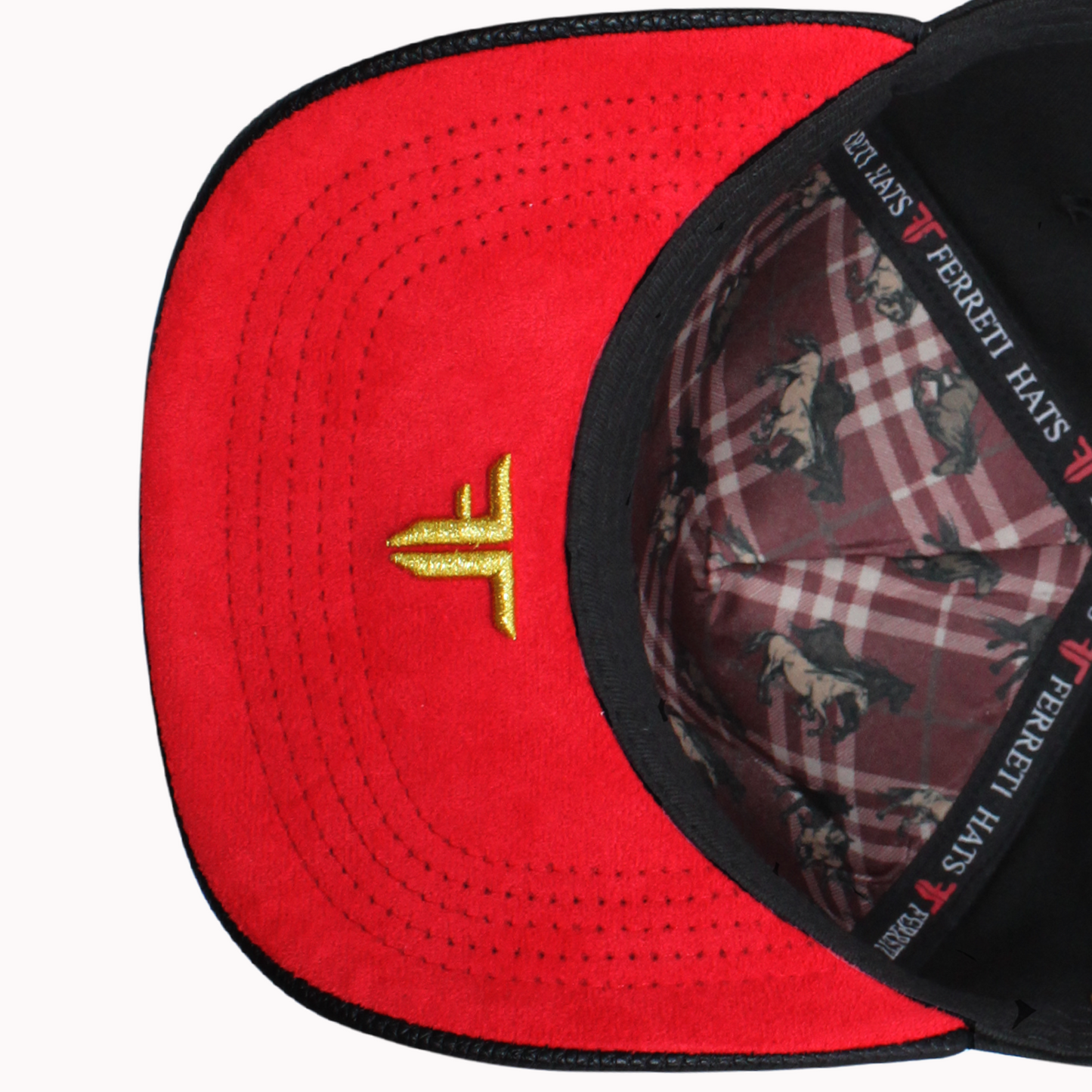 FERRETI HATS PREMIUM FT144 The Horse Baseball Cap For Men