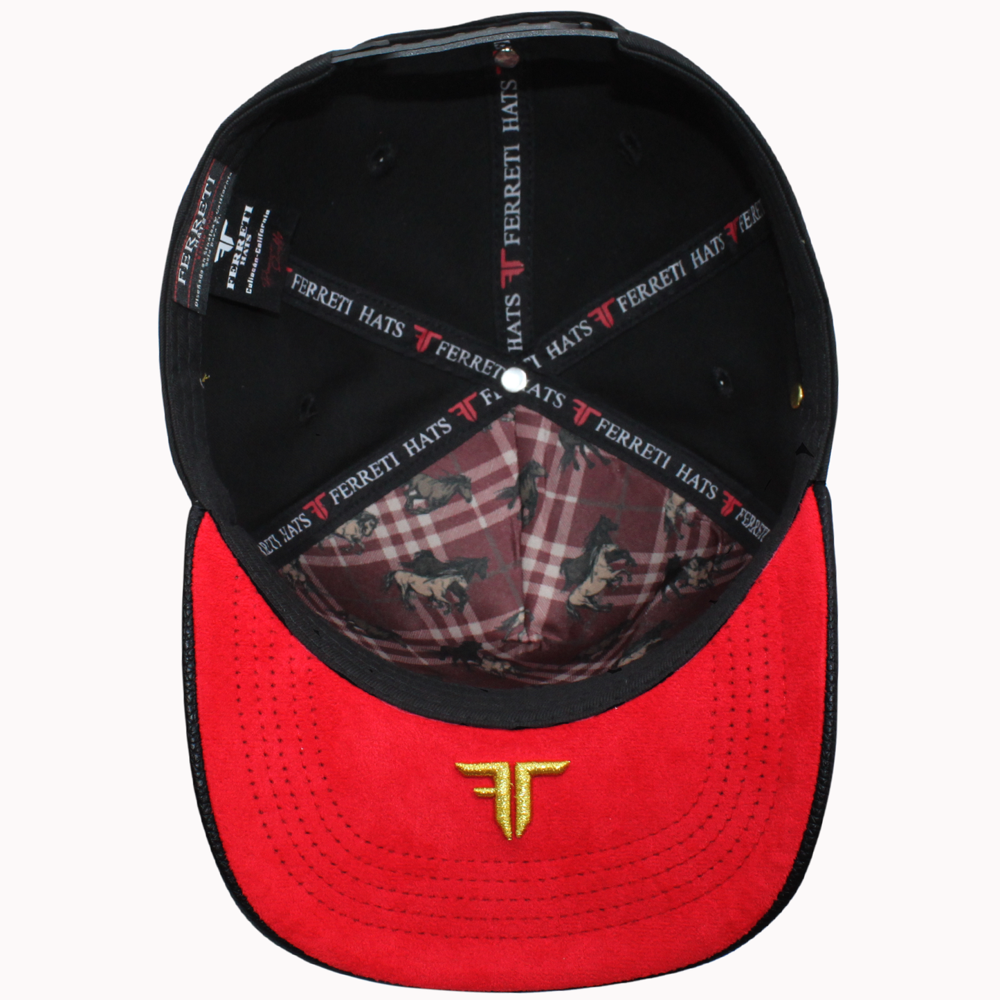FERRETI HATS PREMIUM FT144 The Horse Baseball Cap For Men