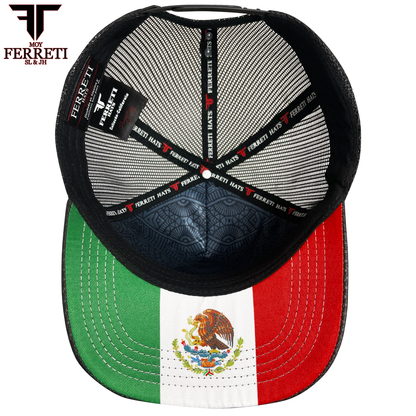 FERRETI HATS PREMIUM FT145M Mexico Shield Baseball Cap For Men