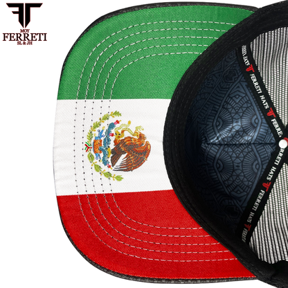 FERRETI HATS PREMIUM FT145M Mexico Shield Baseball Cap For Men