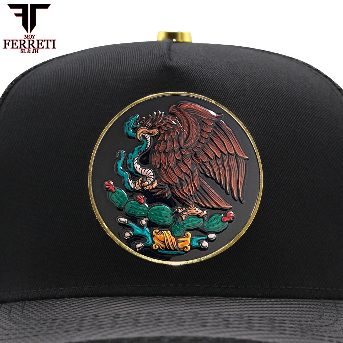 FERRETI HATS PREMIUM FT145M Mexico Shield Baseball Cap For Men