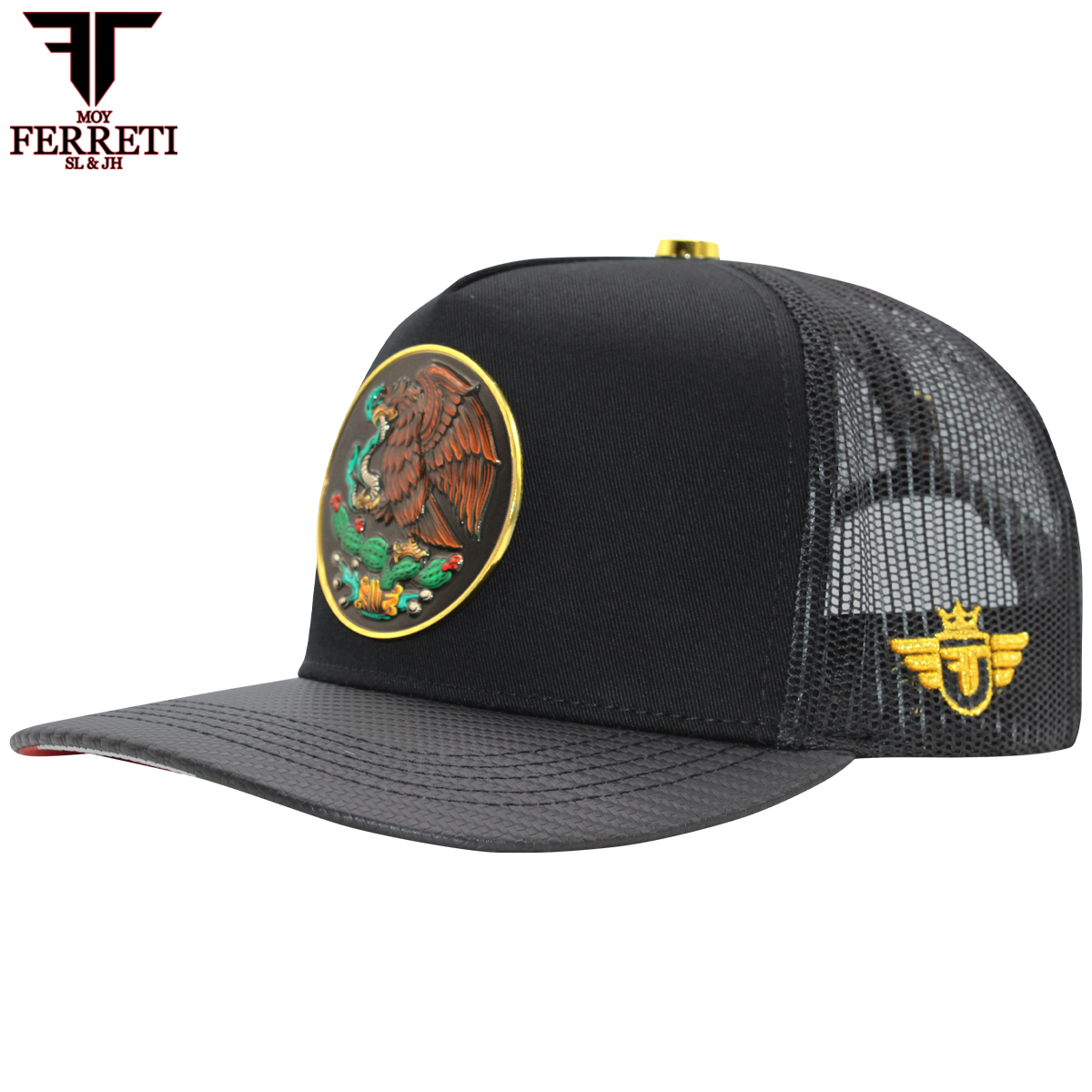 FERRETI HATS PREMIUM FT145M Mexico Shield Baseball Cap For Men