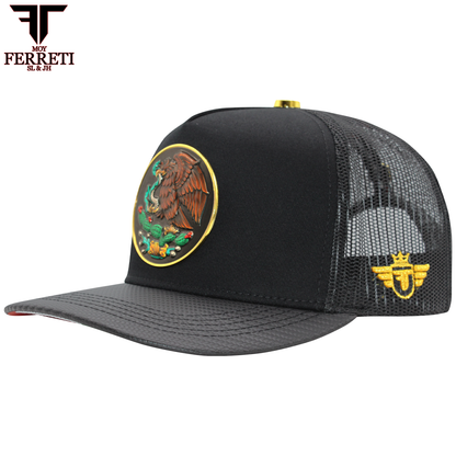 FERRETI HATS PREMIUM FT145M Mexico Shield Baseball Cap For Men
