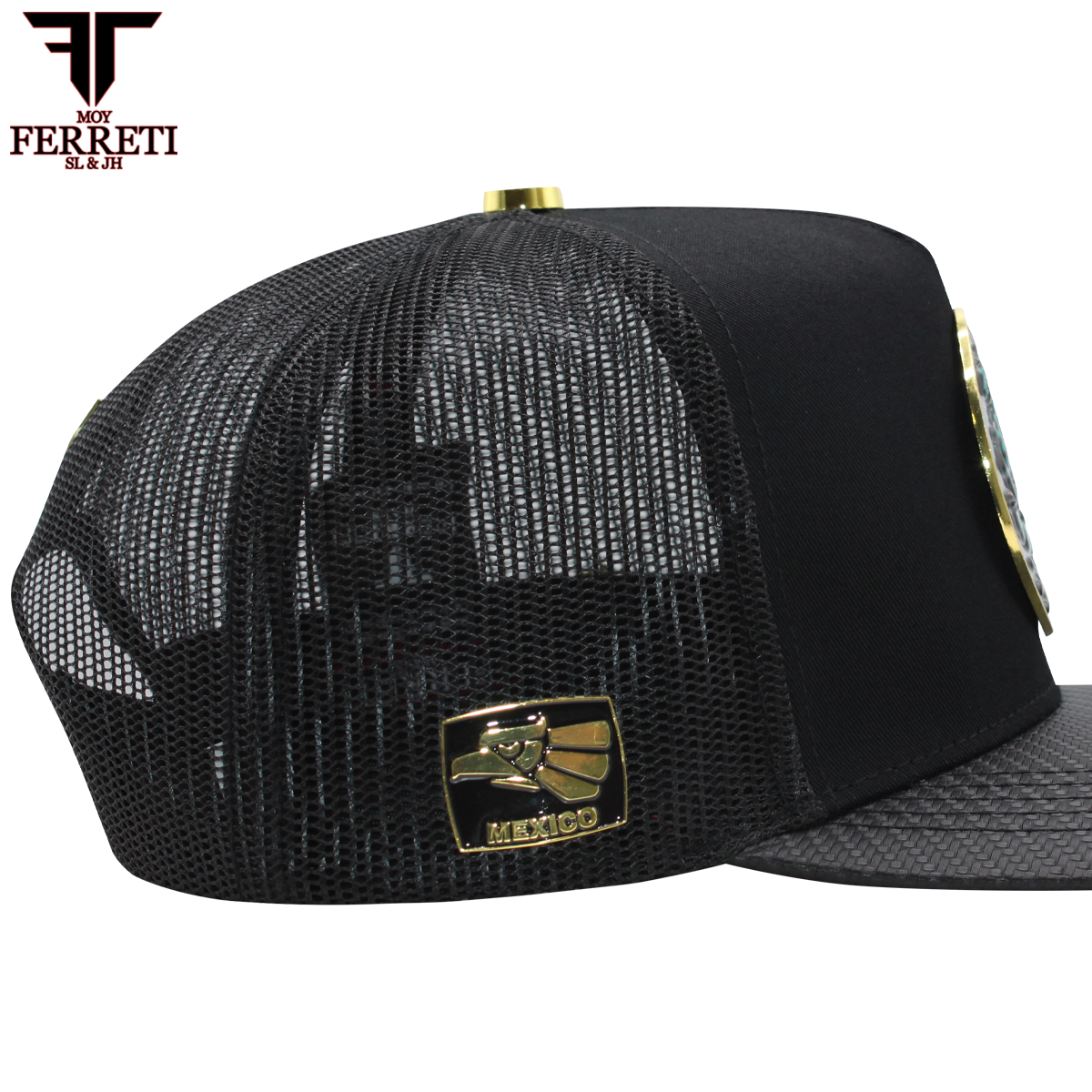 FERRETI HATS PREMIUM FT145M Mexico Shield Baseball Cap For Men