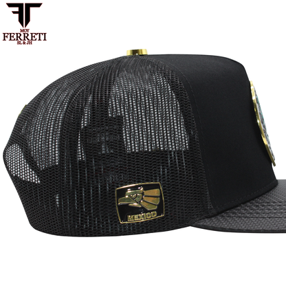 FERRETI HATS PREMIUM FT145M Mexico Shield Baseball Cap For Men