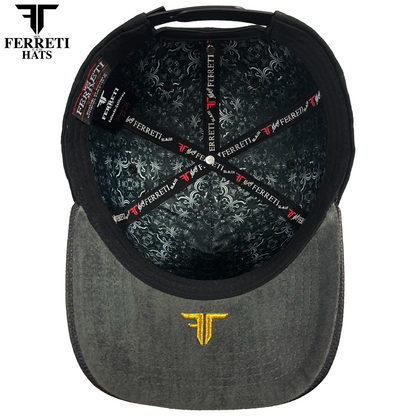 FERRETI HATS PREMIUM FT146 Gallo Dorado Baseball Cap for Men