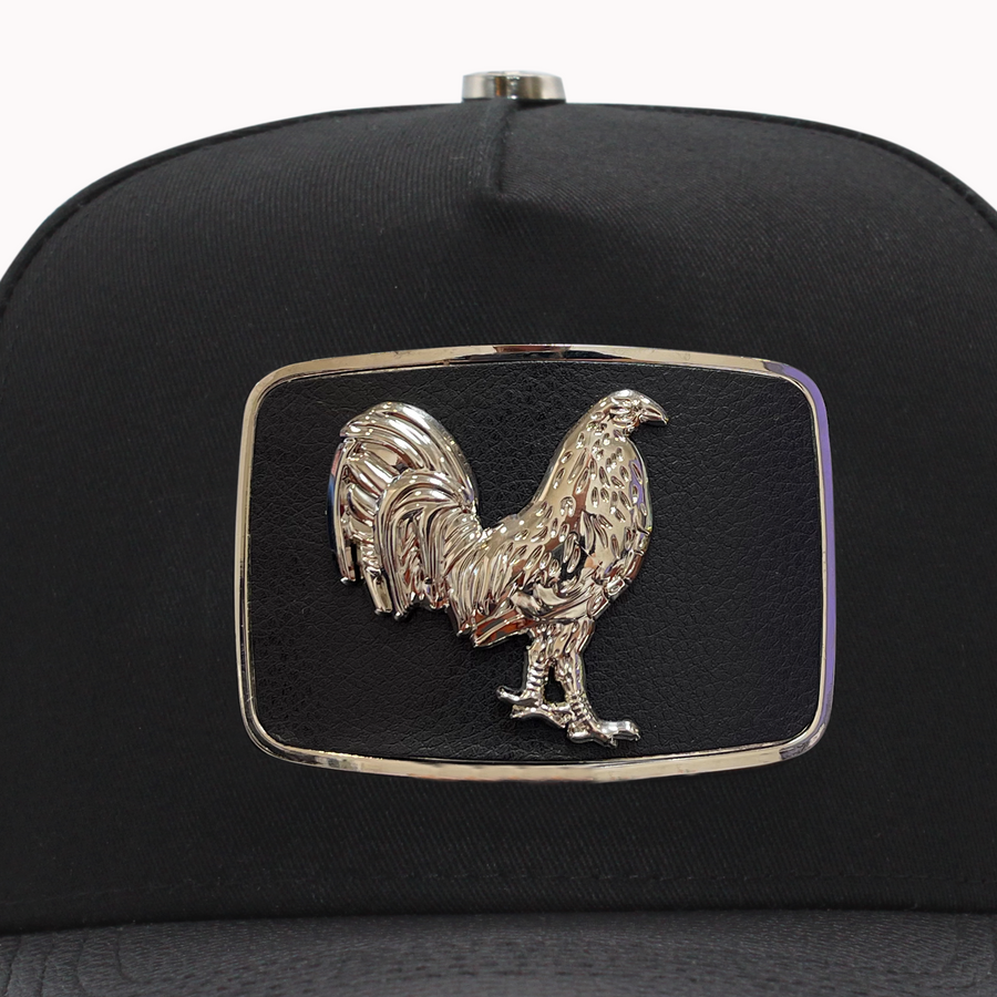 FERRETI HATS PREMIUM FT146 Silver Rooster Baseball Cap For Men