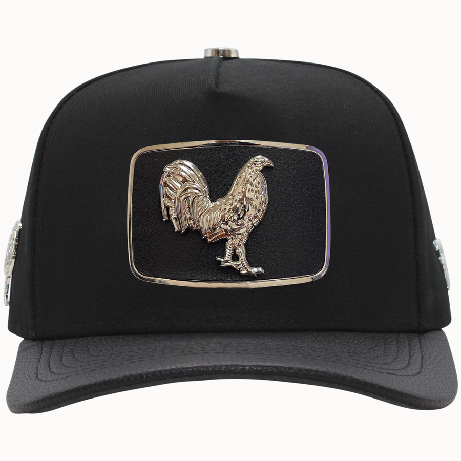 FERRETI HATS PREMIUM FT146 Silver Rooster Baseball Cap For Men