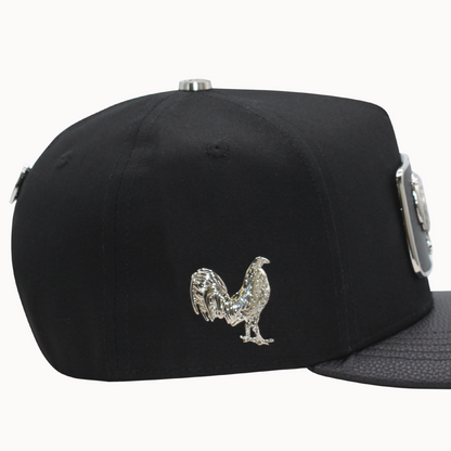 FERRETI HATS FT146 Gallo Plateado Baseball Cap For Men