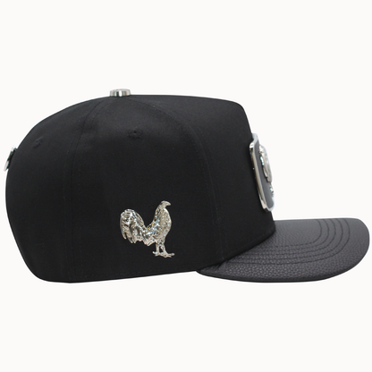 FERRETI HATS FT146 Gallo Plateado Baseball Cap For Men
