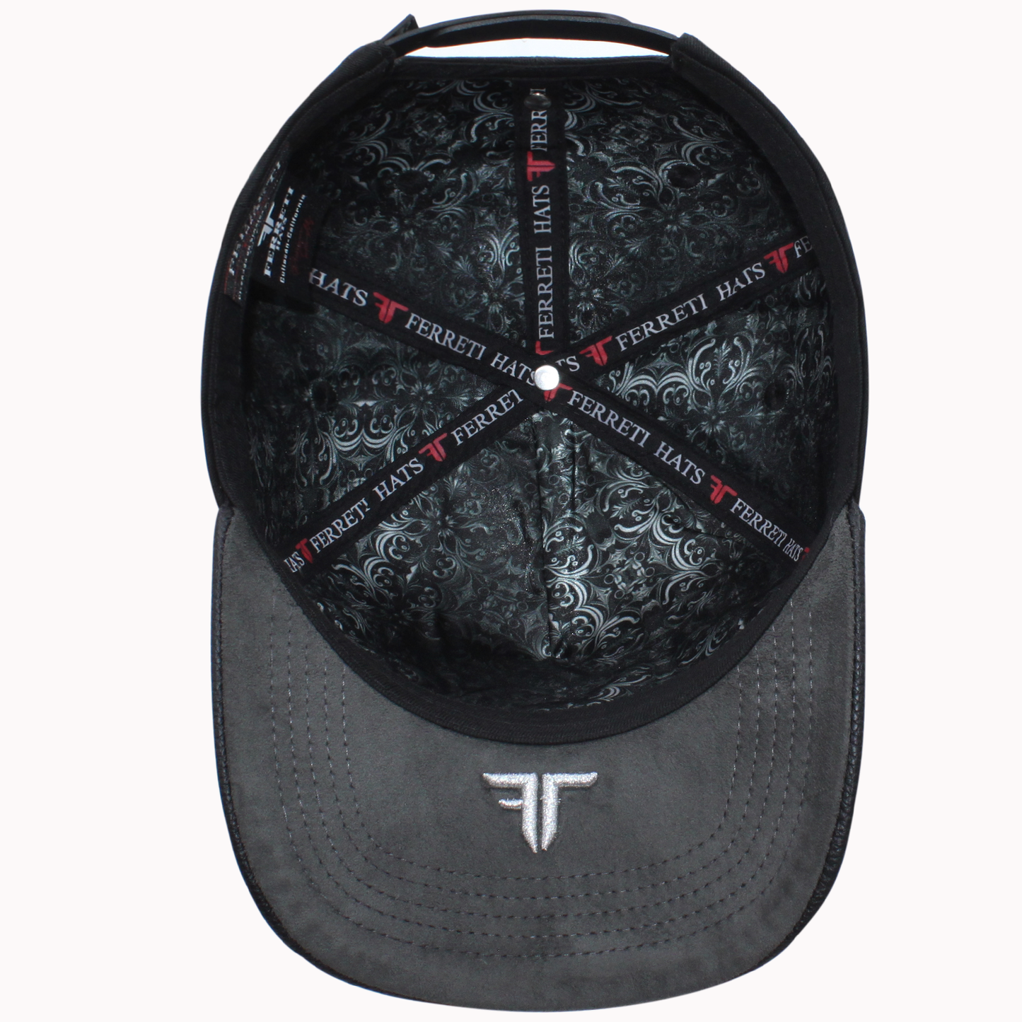 FERRETI HATS FT146 Gallo Plateado Baseball Cap For Men