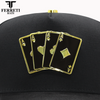 FERRETI HATS PREMIUM FT158 Poker Gold Baseball Cap For Men