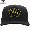 FERRETI HATS PREMIUM FT158 Poker Gold Baseball Cap For Men