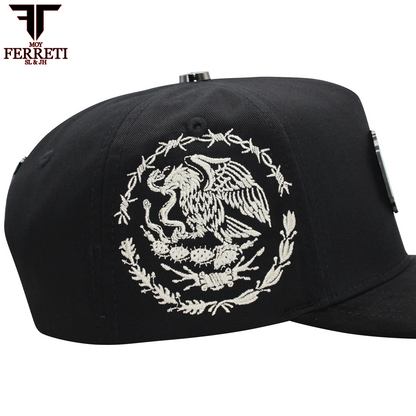 FERRETI HATS PREMIUM FT159 Bandera de Mexico Baseball Cap For Men