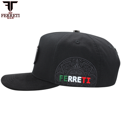 FERRETI HATS PREMIUM FT159 Bandera de Mexico Baseball Cap For Men