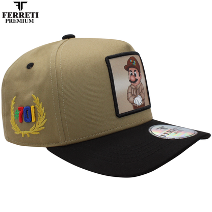 FERRETI HATS PREMIUM FT15 Khaky Baseball Cap For Men