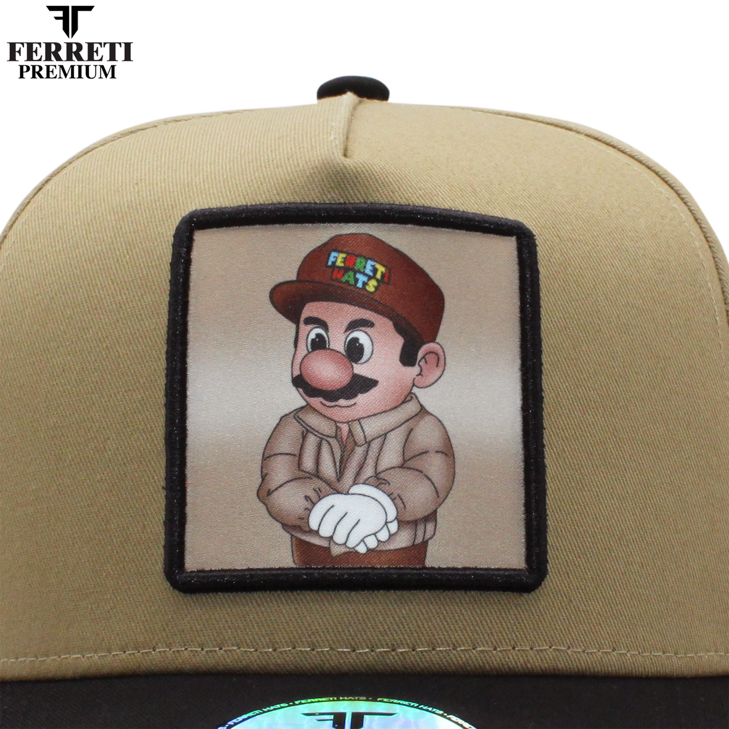FERRETI HATS PREMIUM FT15 Khaky Baseball Cap For Men