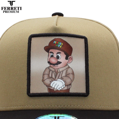 FERRETI HATS PREMIUM FT15 Khaky Baseball Cap For Men